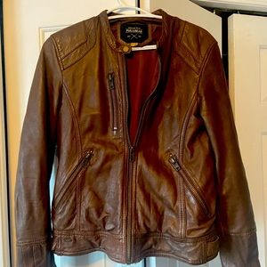 Pull & Bear Leather Moto Jacket